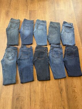 WOMENS SIZE 4/27 NAME BRAND JEANS LOT BUNDLE WHOLESALE RESALE